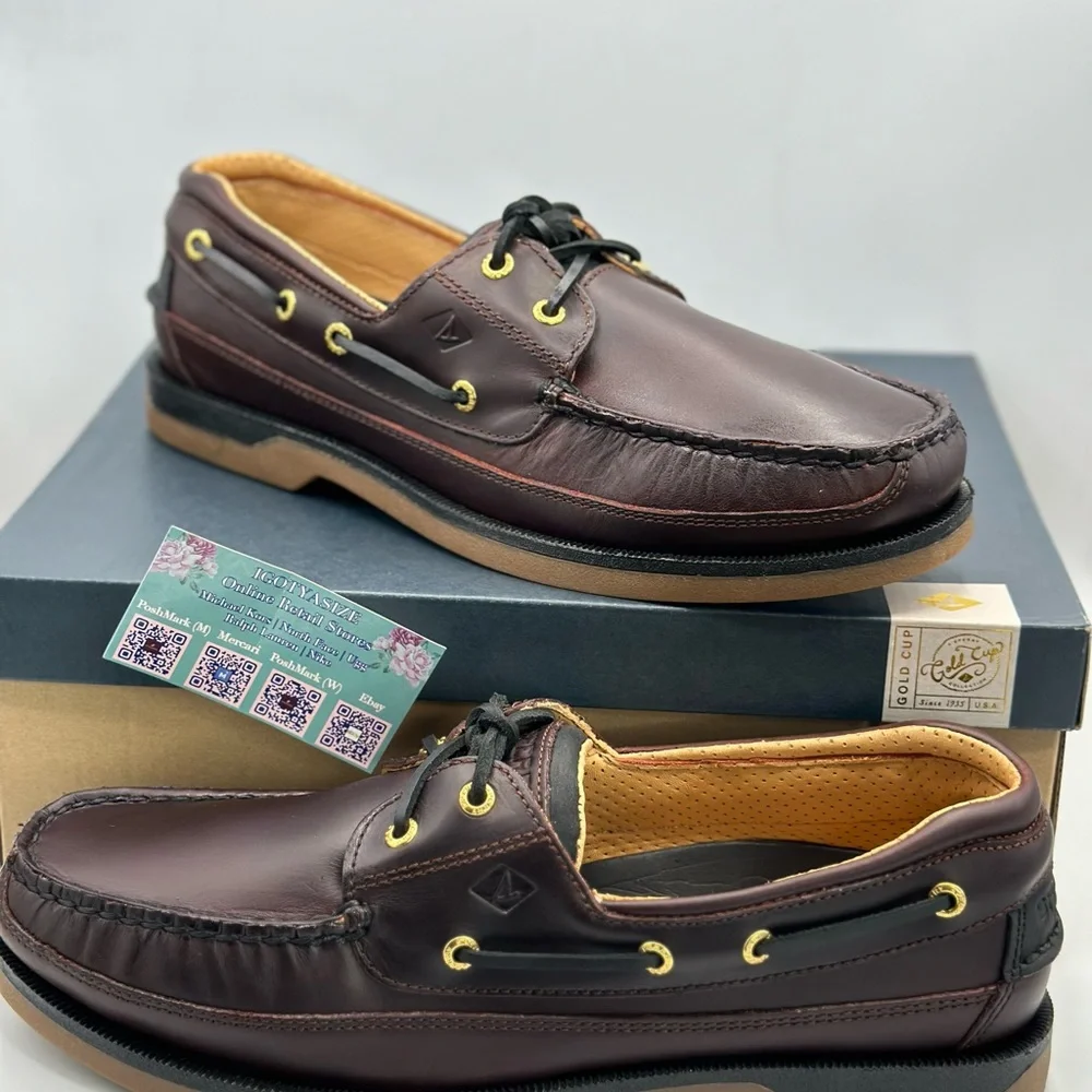 SPERRY‎ GOLD CUP AUTHENTIC MAKO 2-EYE BOAT SHOES